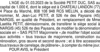 Contenu publication