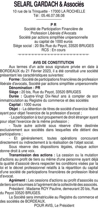 Contenu publication
