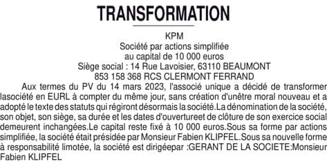 Contenu publication