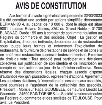 Contenu publication