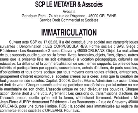Contenu publication