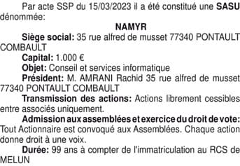 Contenu publication
