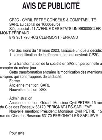 Contenu publication