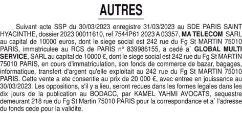 Contenu publication