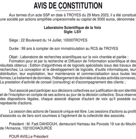 Contenu publication