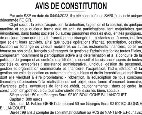 Contenu publication