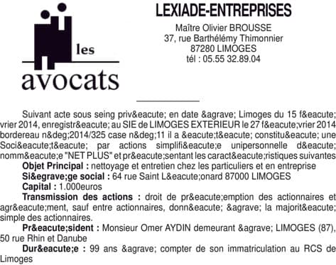 Contenu publication