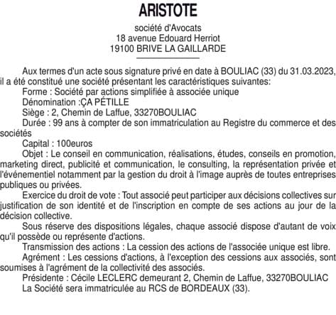 Contenu publication