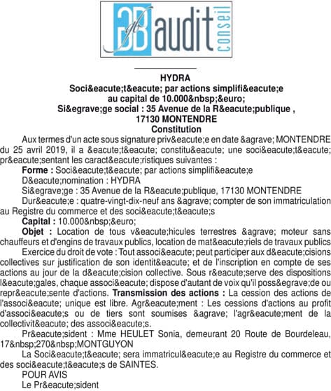 Contenu publication
