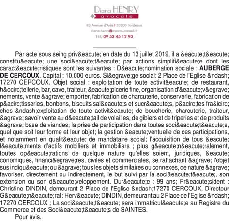 Contenu publication