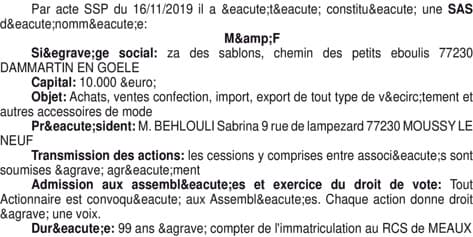 Contenu publication