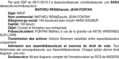 Contenu publication