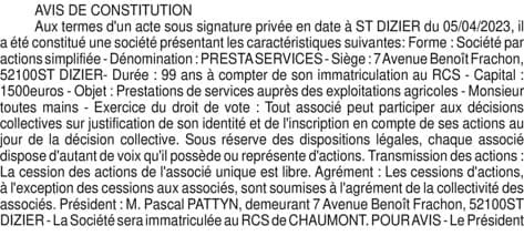 Contenu publication