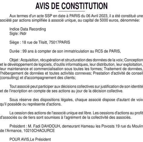 Contenu publication