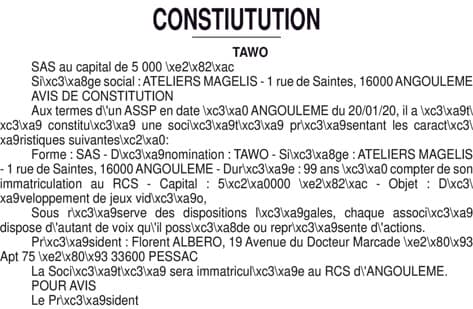 Contenu publication
