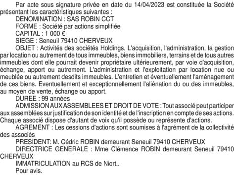 Contenu publication