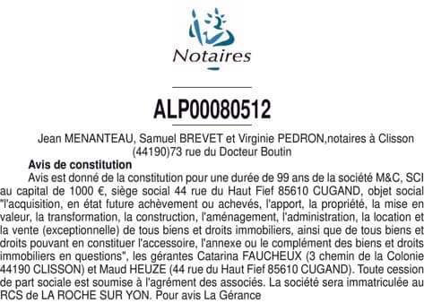 Contenu publication