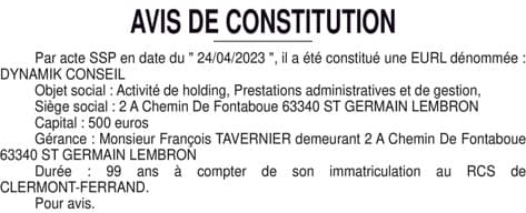 Contenu publication
