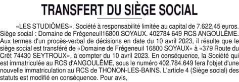 Contenu publication