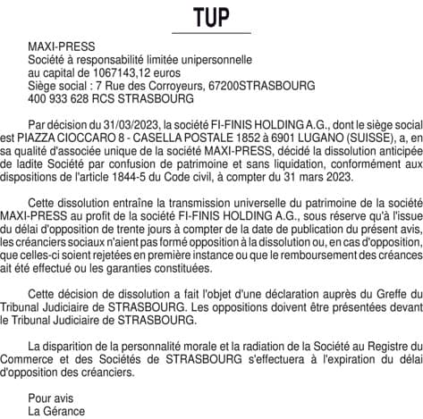 Contenu publication