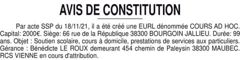 Contenu publication