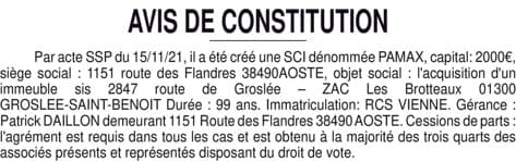 Contenu publication