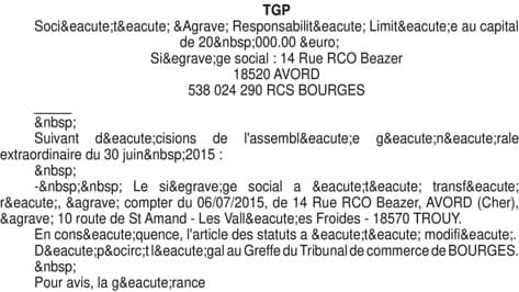 Contenu publication