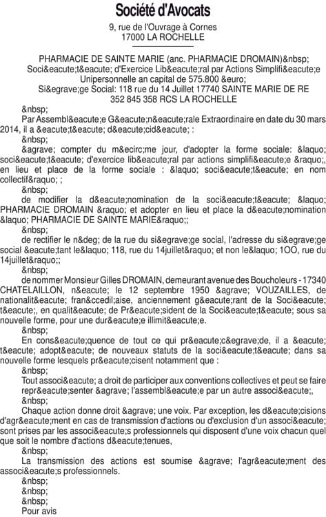 Contenu publication