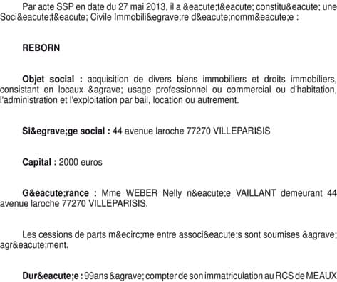 Contenu publication