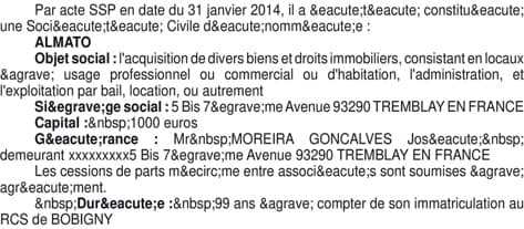 Contenu publication