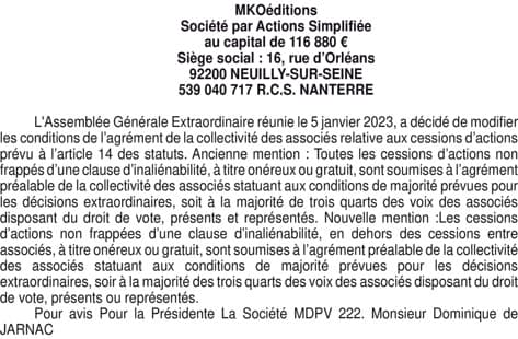 Contenu publication