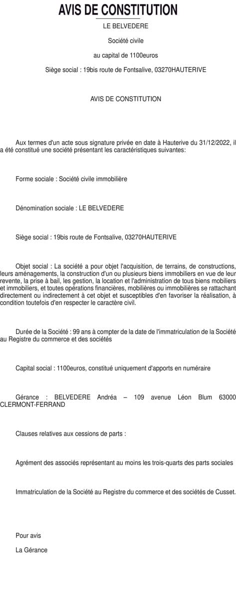 Contenu publication