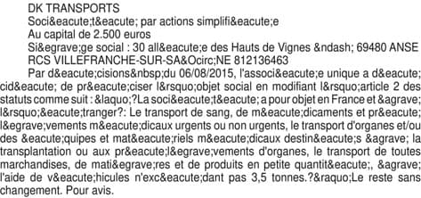 Contenu publication