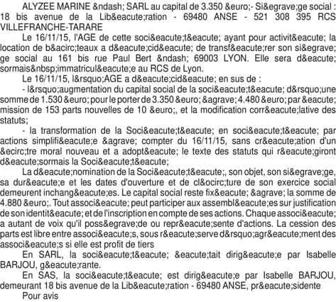 Contenu publication