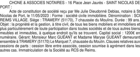 Contenu publication