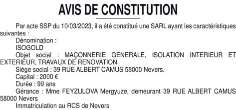 Contenu publication
