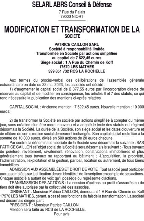 Contenu publication