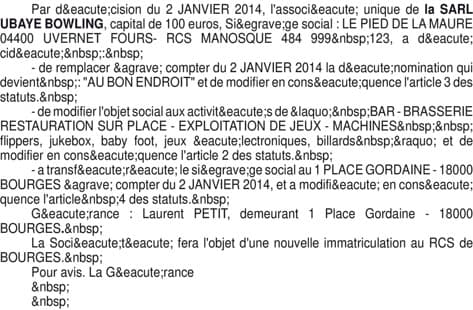 Contenu publication