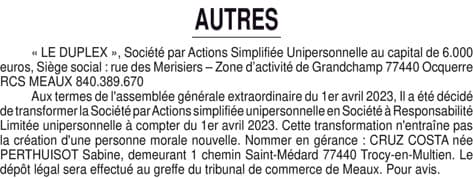 Contenu publication