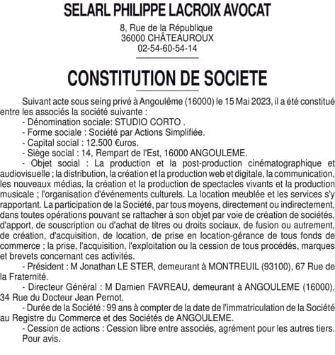 Contenu publication