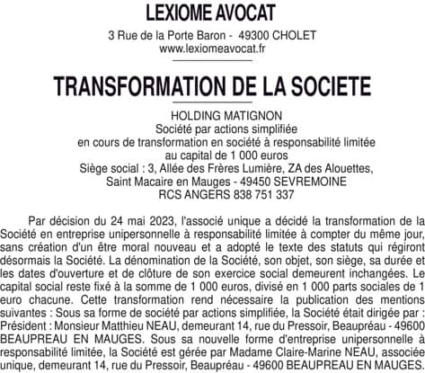 Contenu publication