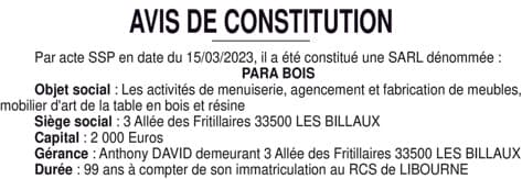 Contenu publication