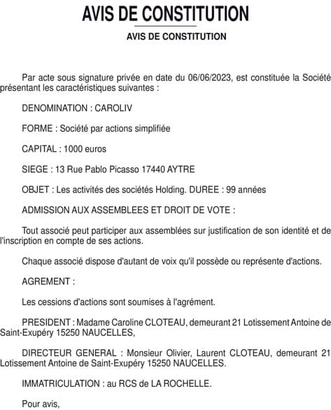 Contenu publication