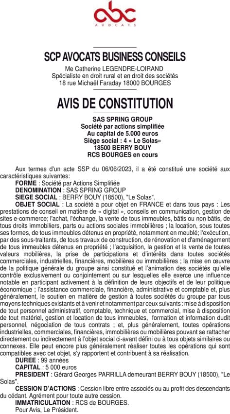 Contenu publication