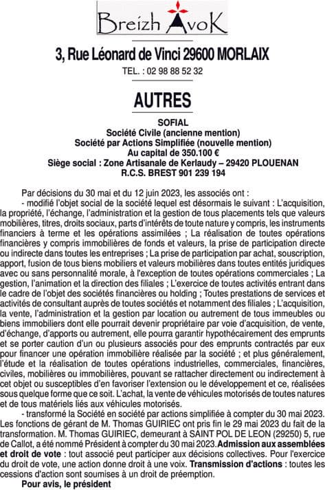 Contenu publication