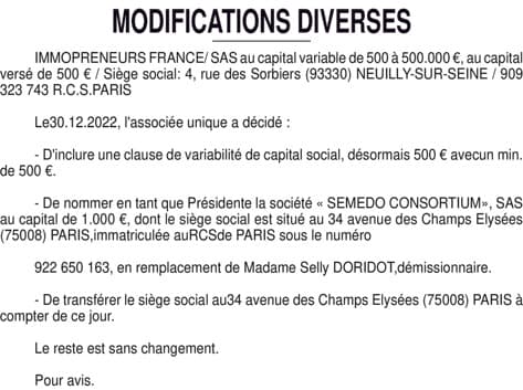 Contenu publication