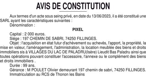 Contenu publication