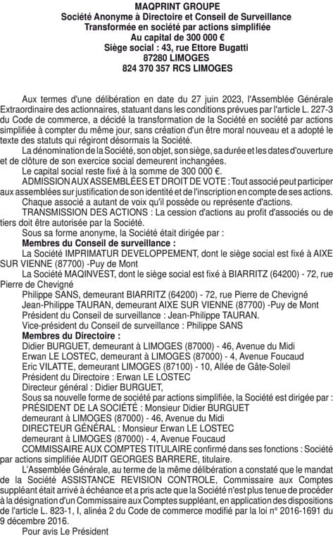 Contenu publication