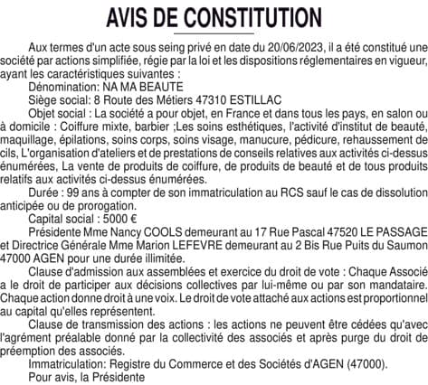 Contenu publication