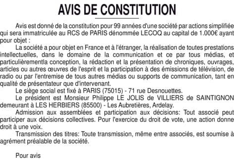 Contenu publication